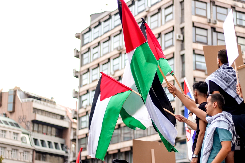 Belgrado, manifestazione a supporto della Palestina © Nikola93/Shutterstock